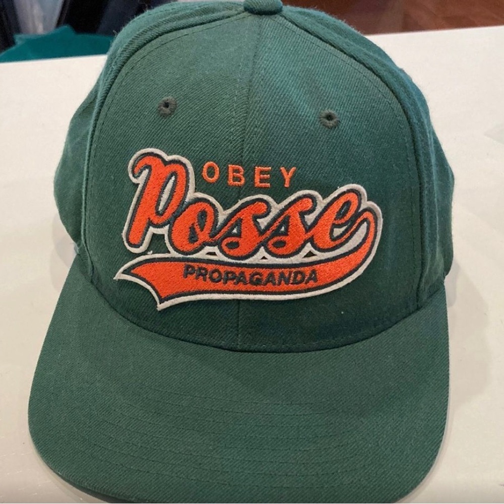 Obey Green Posse Propaganda Hat snap back